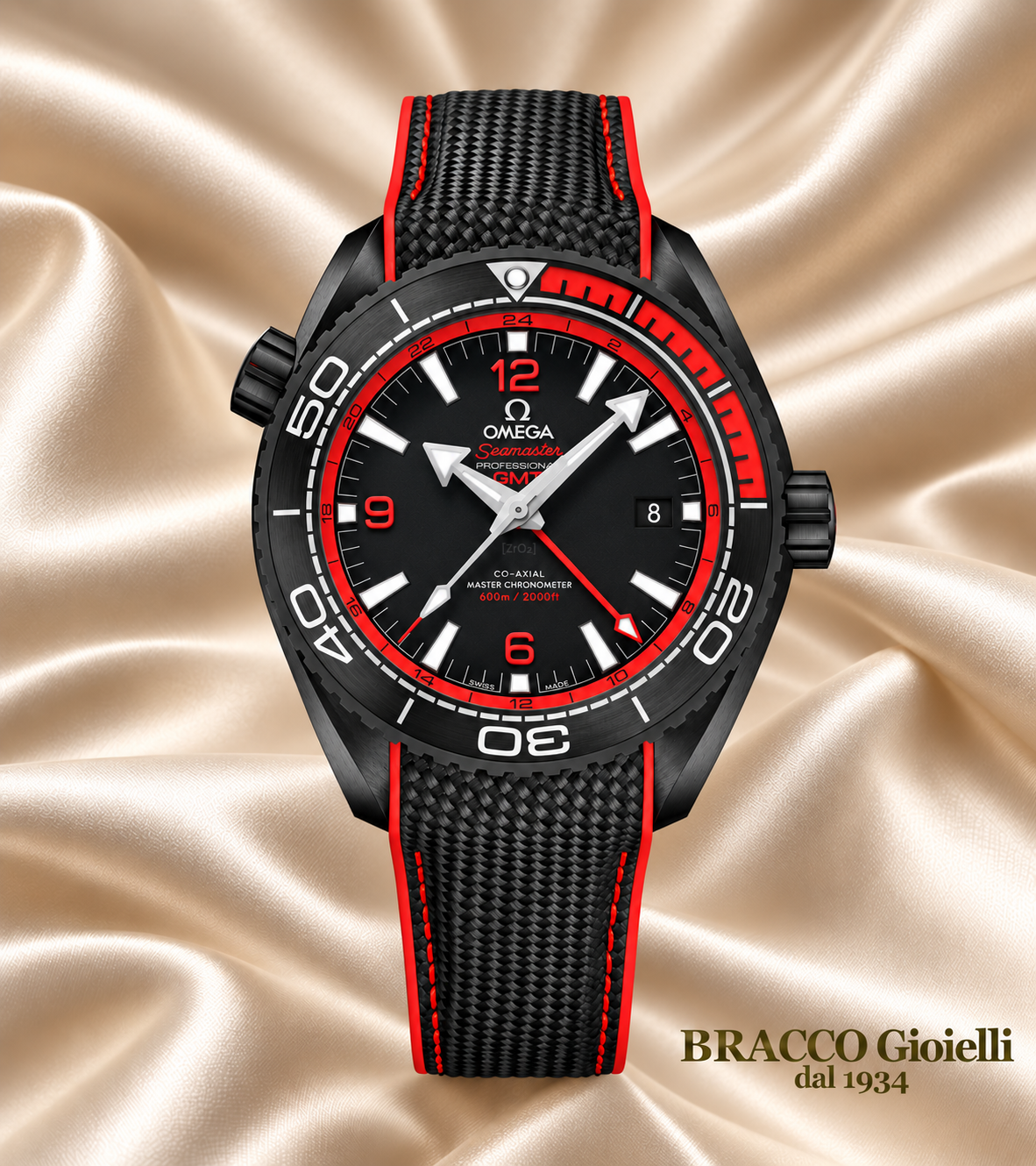 OMEGA Seamaster Planet Ocean 600M Rosso Nero